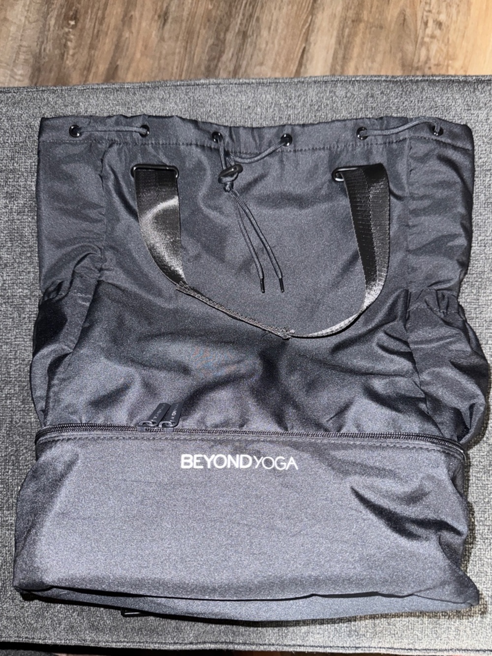 Beyond Yoga Convertible Gym Bag Backpack in Black